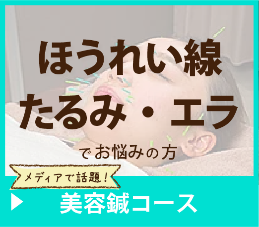 ほうれい線・たるみ・エラ
でお悩みの方
＼メディアで話題！／
▶︎美容鍼コース